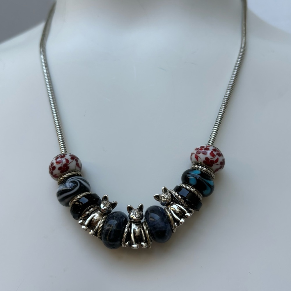 Pet Lovers Necklace necklace with Brighton type beads